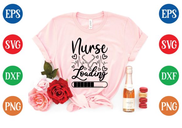 Nurse Loading SVG: Graphics for T-Shirt Designs