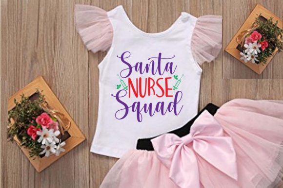 Santa Nurse Squad Svg: Graphics for T-Shirt Designs