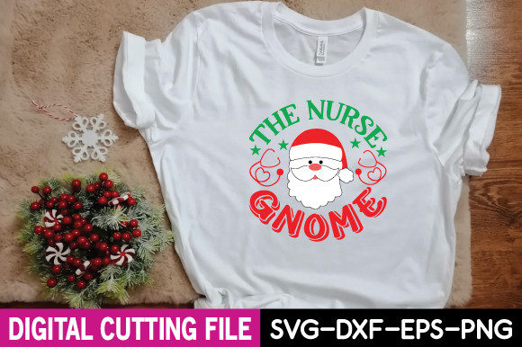 The Nurse Gnome Svg: Graphics for T-Shirt Designs